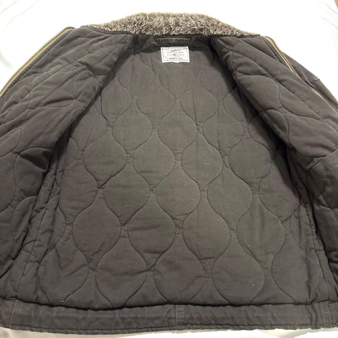 AVIREX ミリタリー N-1 デッキ ジャケット ボア M キルティング