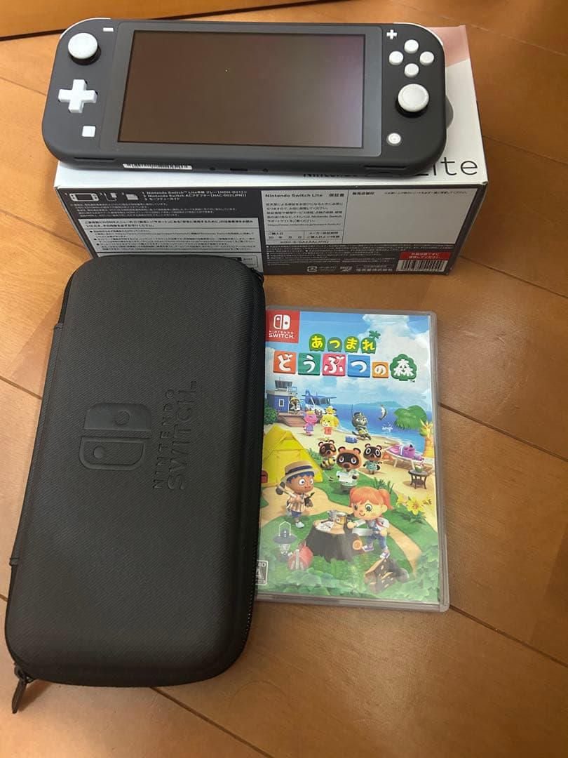 Nintendo Switch Lite グレー 本体とソフト付き