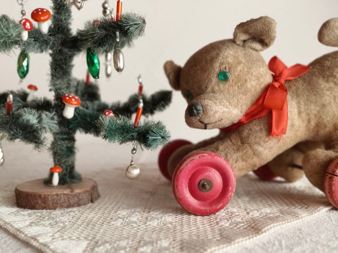 * antique toy ❀* 古い古い 玩具の ワンちゃん