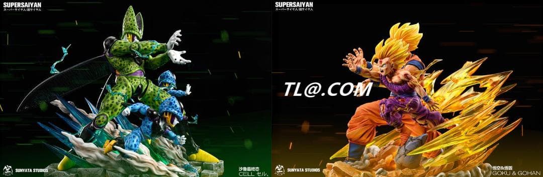 新品未開封『ドラコンボール』 　親子かめはめ波セット　ガレージキット スタチュー