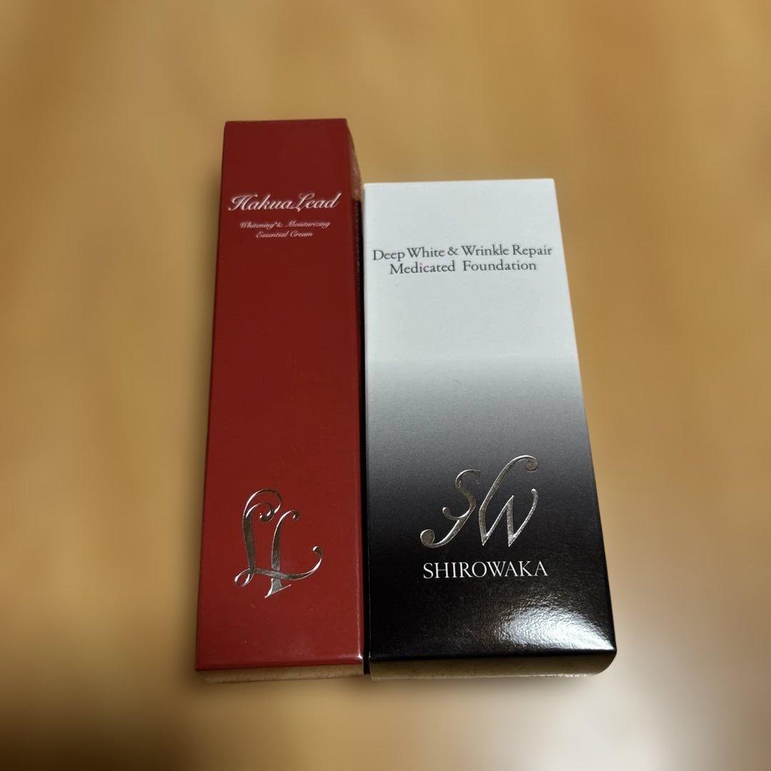 ハクアリード、ホワイトニング&シロワカファンデーションセット