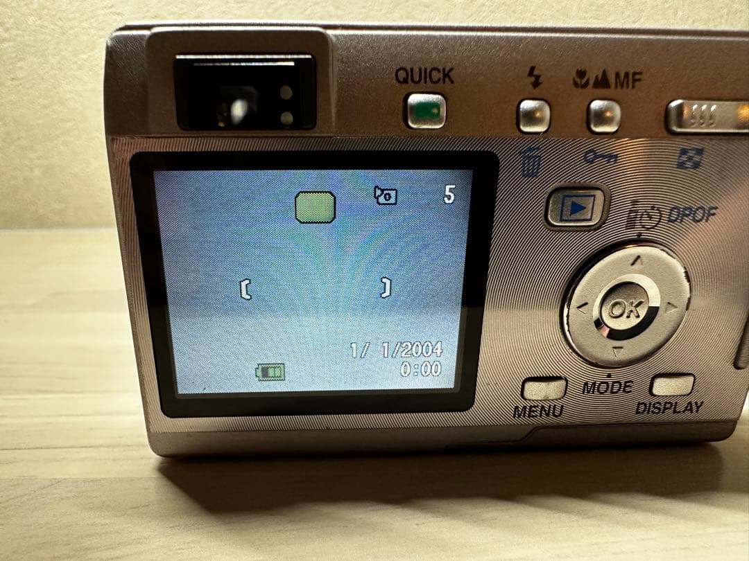 希少【美品】PENTAX OPTIO S5I デジカメ　シルバー ペンタックス