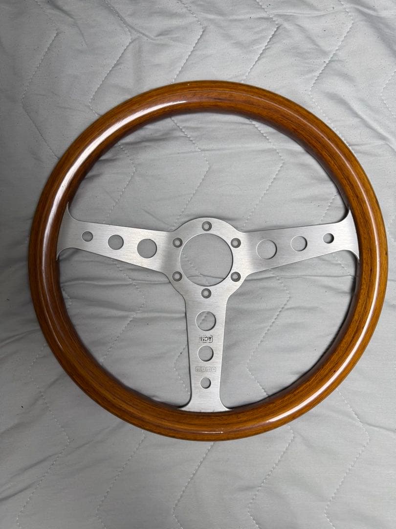 MOMOステアリング　MOMOステ　ウッドステアリング35パイ　当時モノ