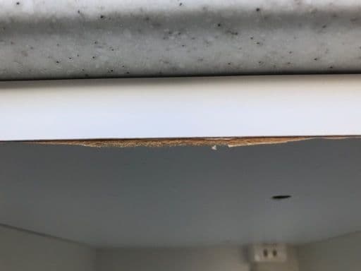 あつ☆ニトリ　キッチンボードアルミナ100KBWH