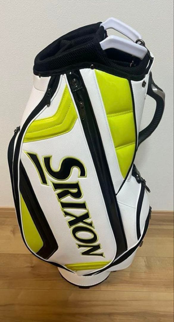 D-虎Srixon GGC-SN605 キャディバッグ ホワイト/イエロー