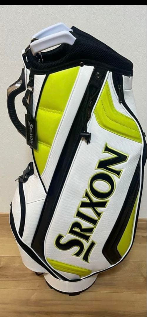 D-虎Srixon GGC-SN605 キャディバッグ ホワイト/イエロー