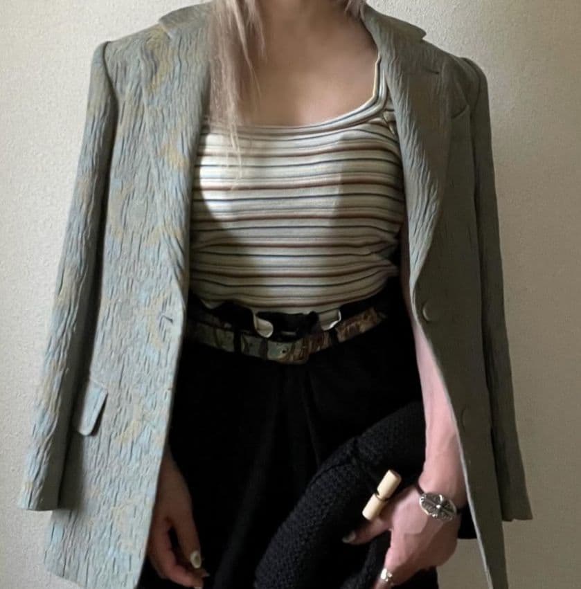 fumika uchidaマルチボーダーキャミソール