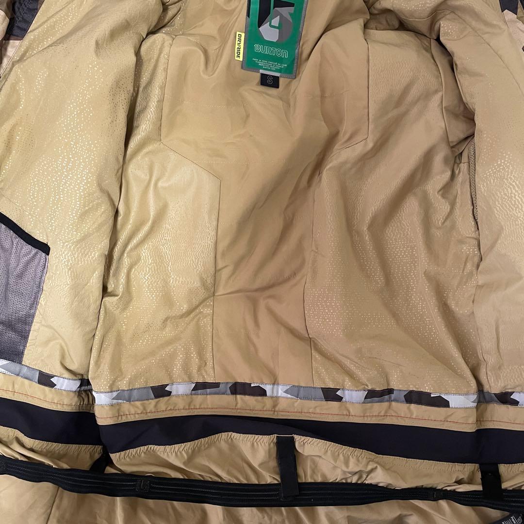 Burtonバートンスキーウェアスノーボードジャケットパーカー茶色ベージュカモ柄