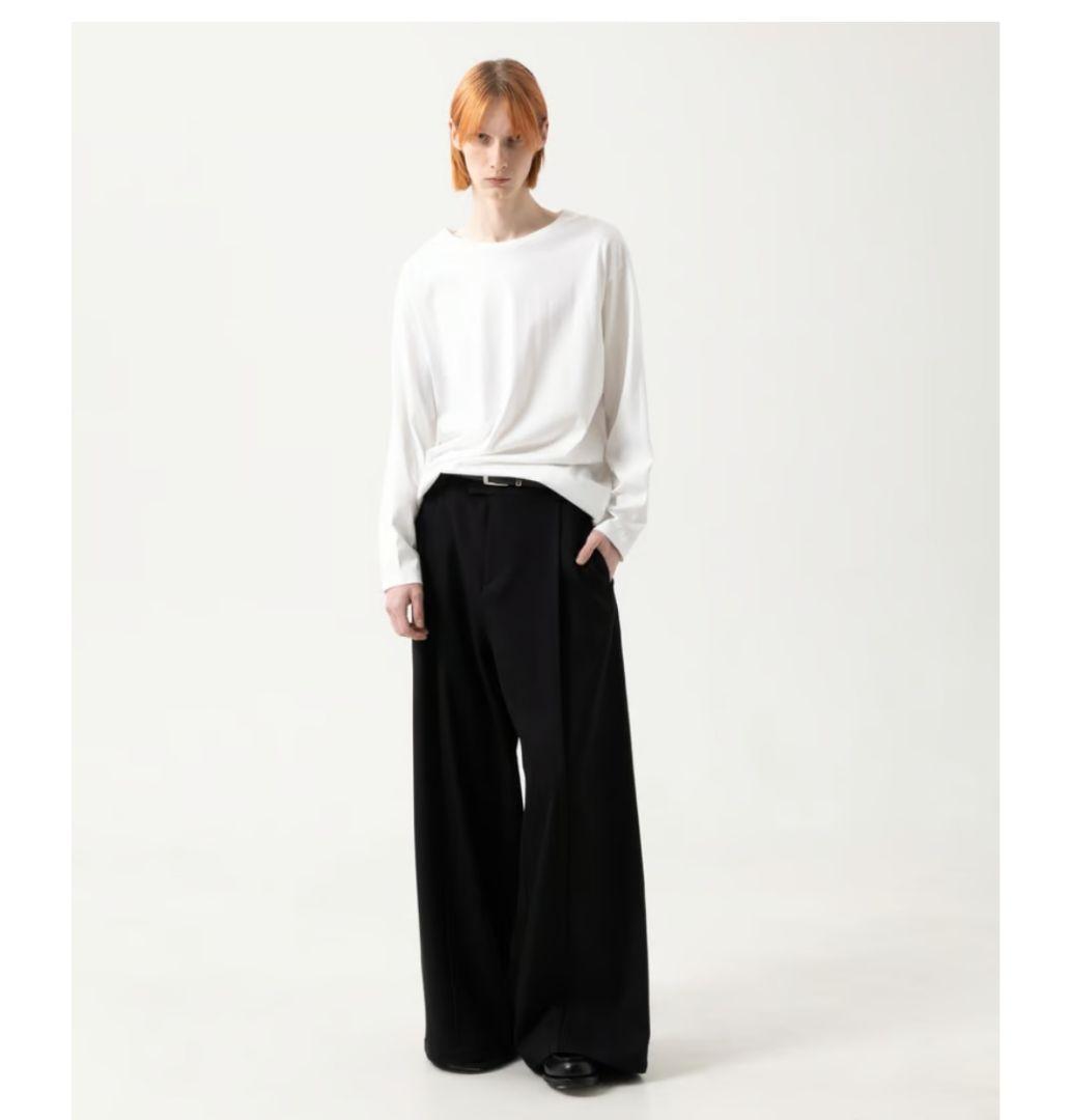 MB ハイエンド尾州ウール　フロントシーム　ハカマ　スラックス