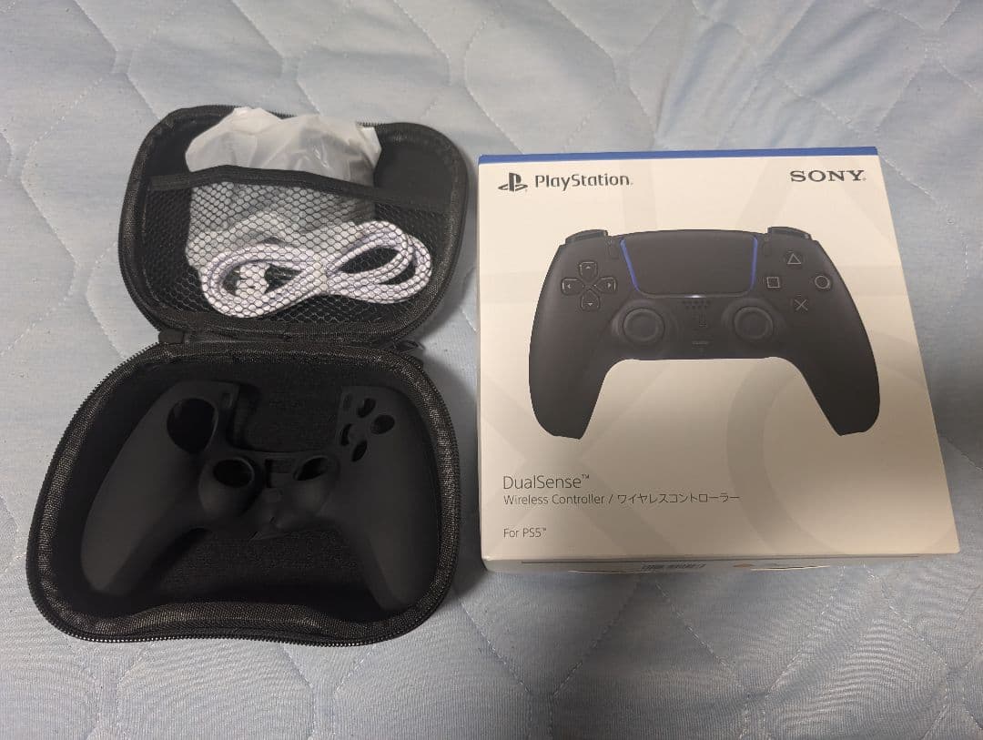 DualSense ミッドナイトブラック　シリコンカバー　充電スタンド