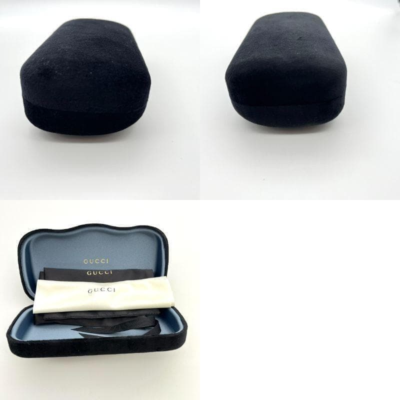 美品 GUCCI メガネ 黒 シェリーライン Gロゴ GG9091J ケース付き