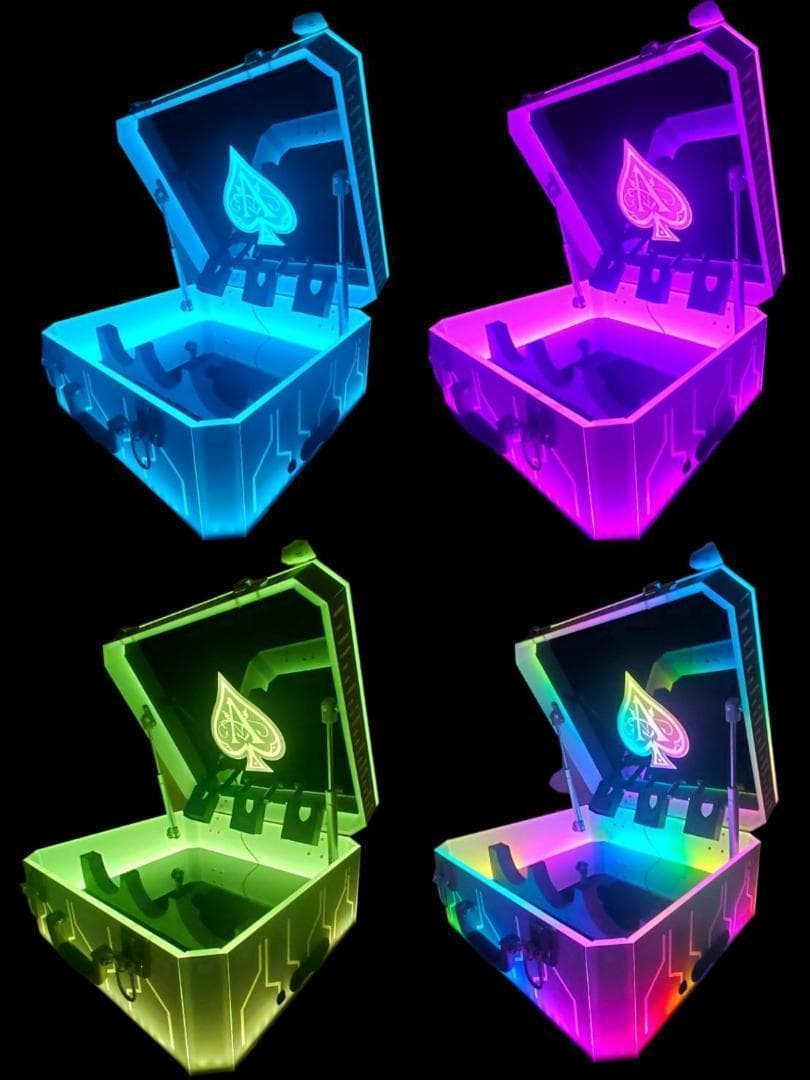 アルマンド ディスプレイ LED アタッシュ ケース ライト シャンパン