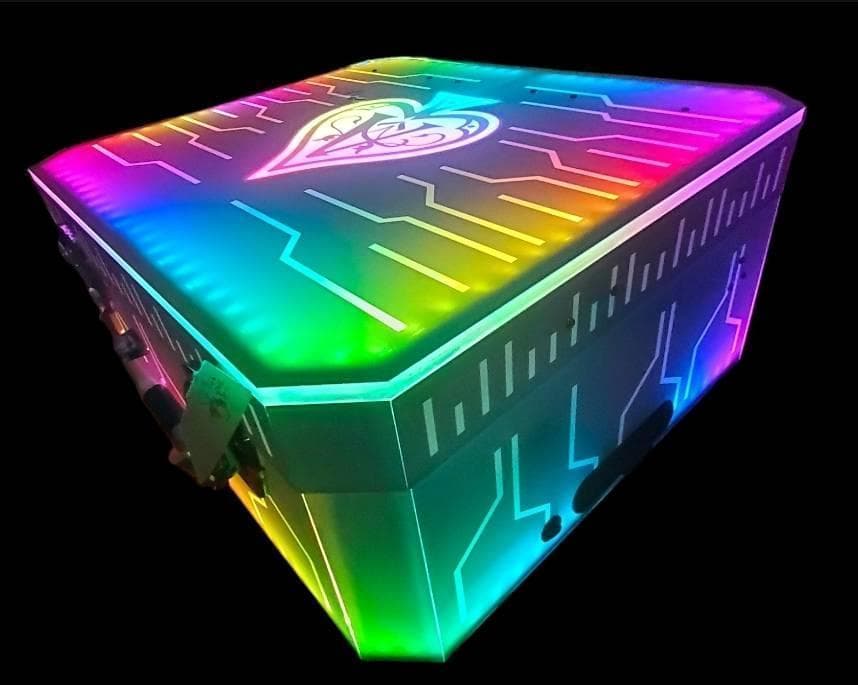 アルマンド ディスプレイ LED アタッシュ ケース ライト シャンパン