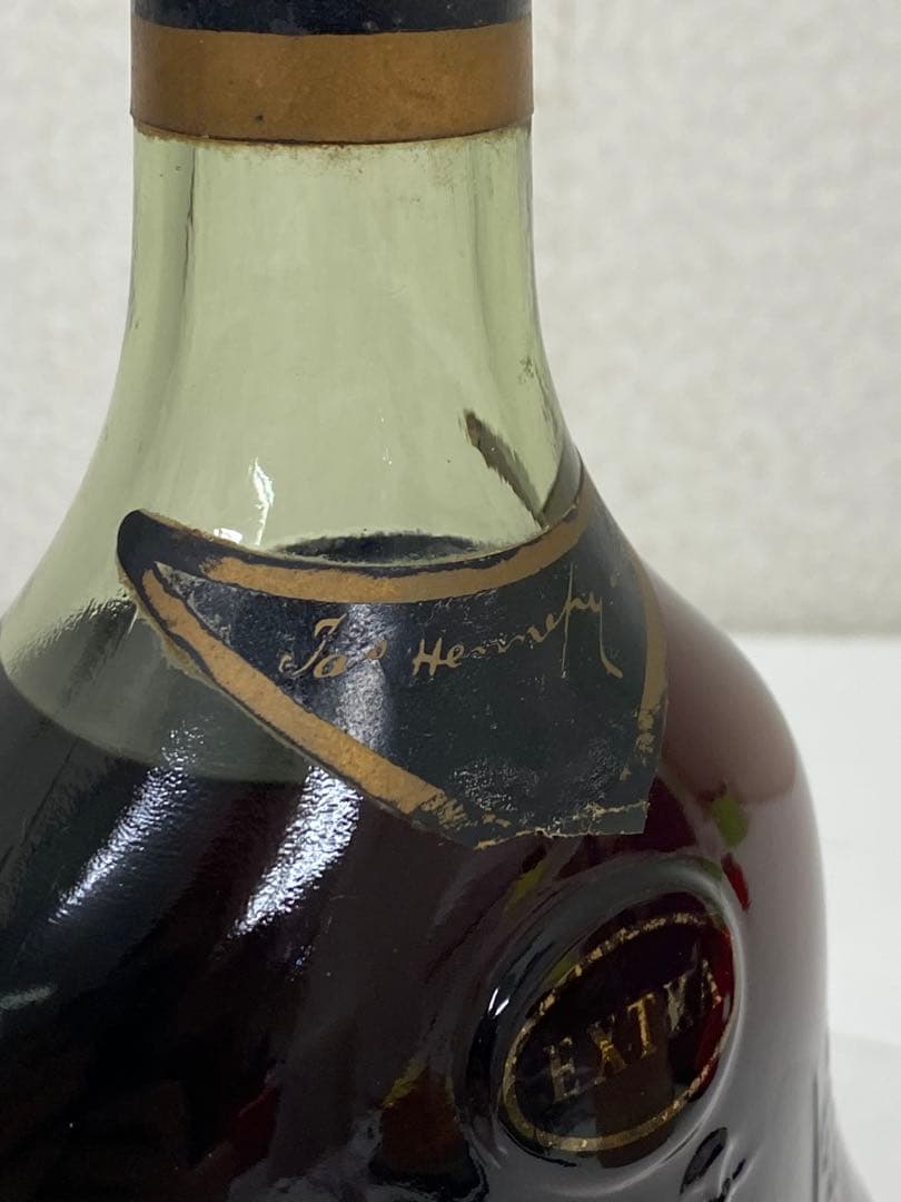 3-2684 【未開栓】Hennessy エクストラ グリーンボトル 金キャップ