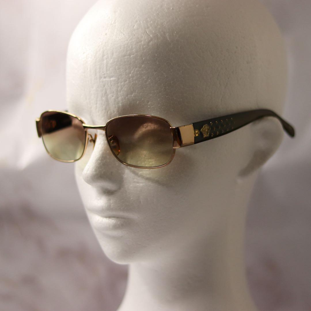 versace オーバル y2k メデューサ オールド レトロ サングラス