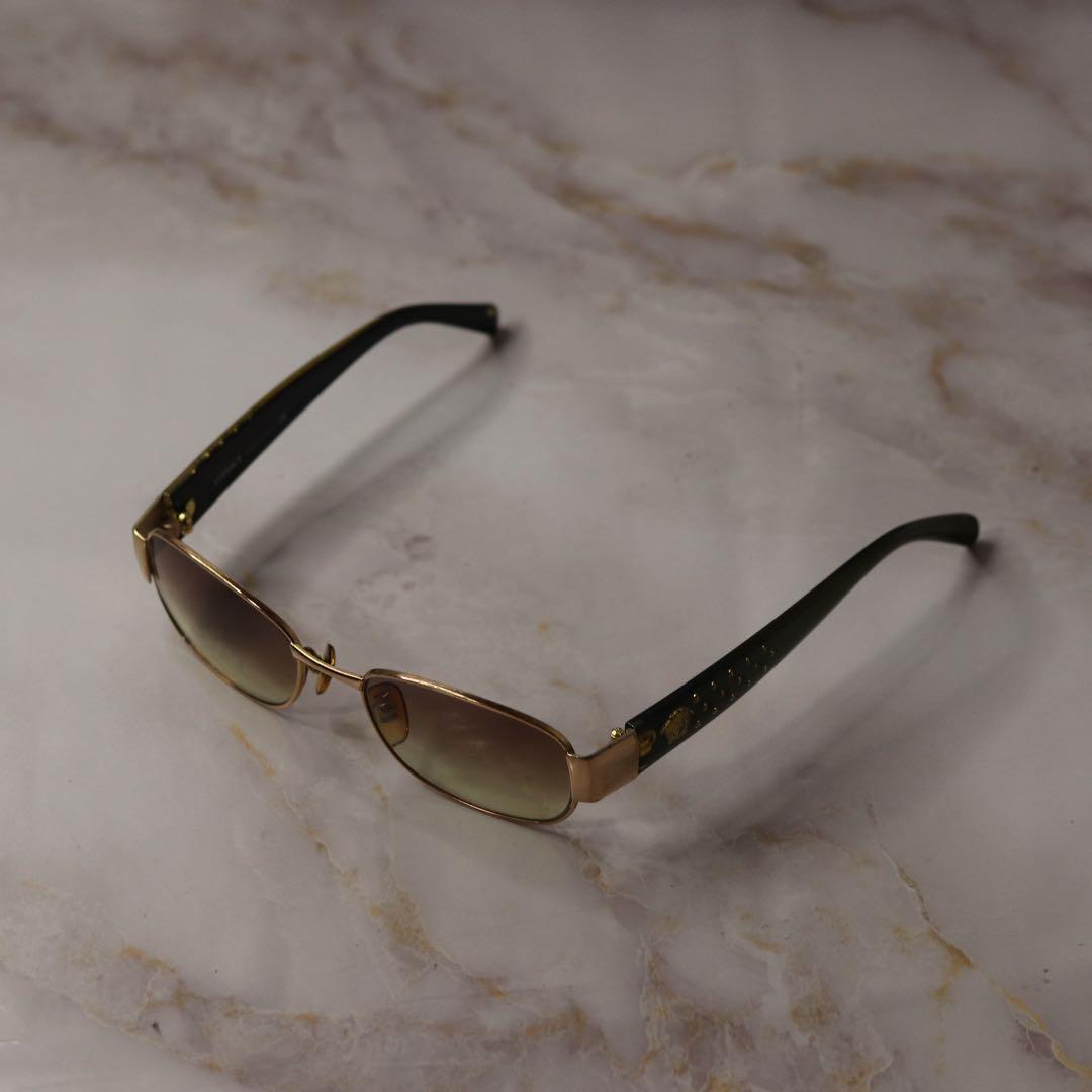 versace オーバル y2k メデューサ オールド レトロ サングラス