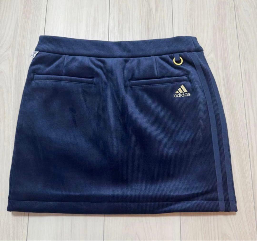 新品 ゴルフ セットアップ ベロア スカート ジャケット ネイビー 秋冬 可愛い