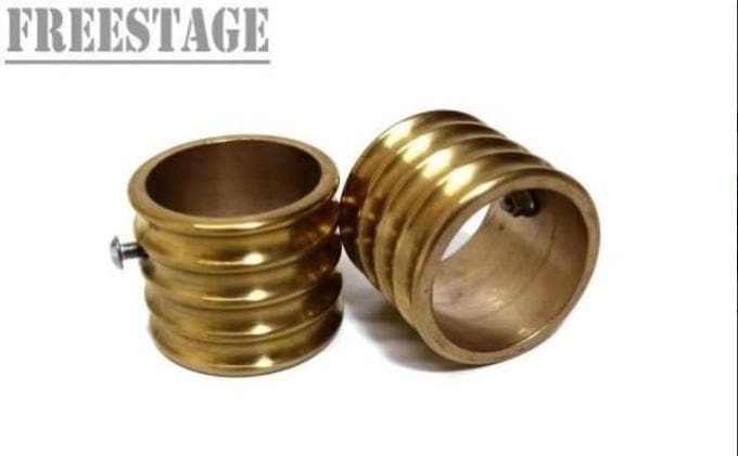 ハーレー用 真鍮製マフラーエンドチップ 45mm 高級キャップ カスタムパーツ