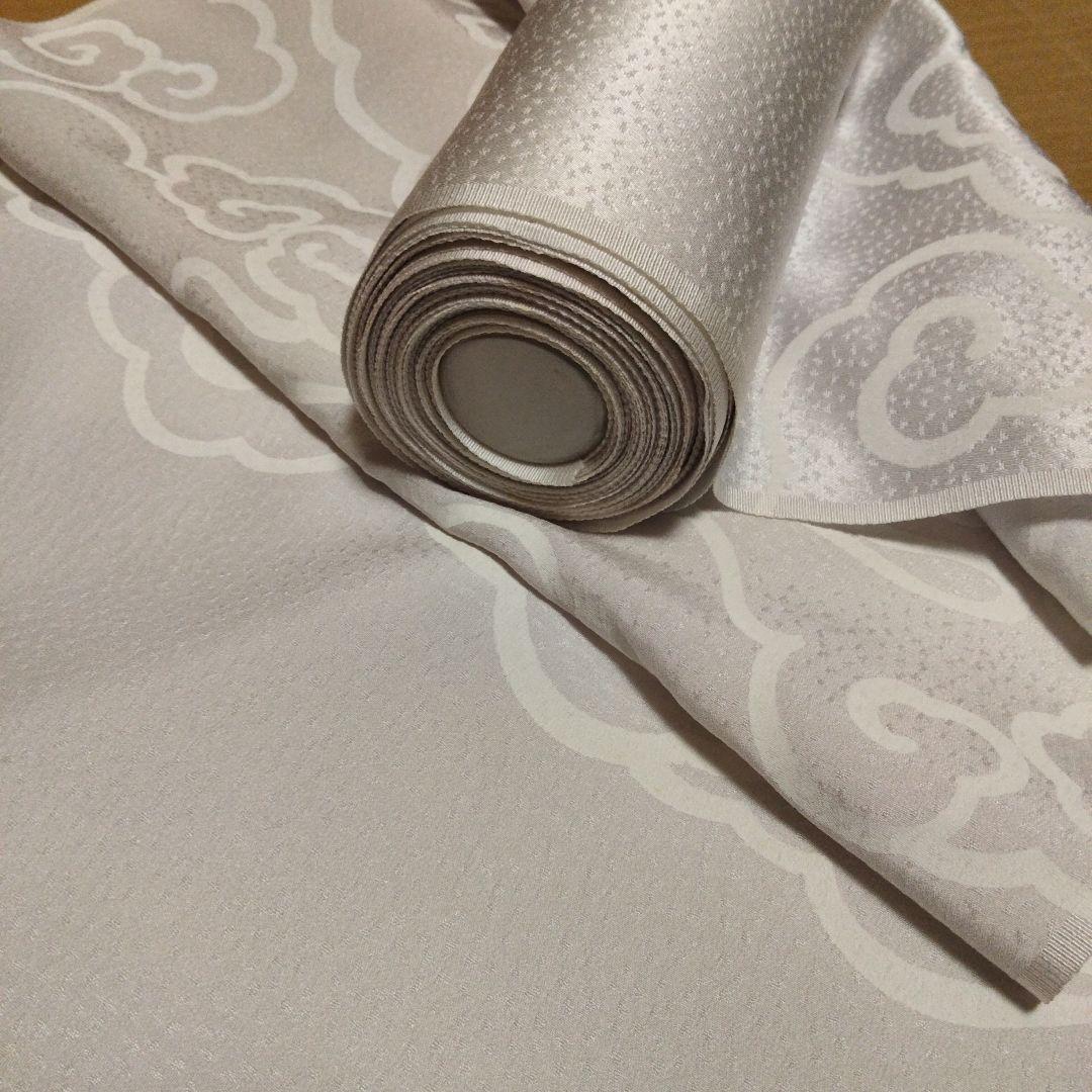 反物 長襦袢 あさみ 京都 浅見 星の砂 彩雲 グレー 丹後ちりめん