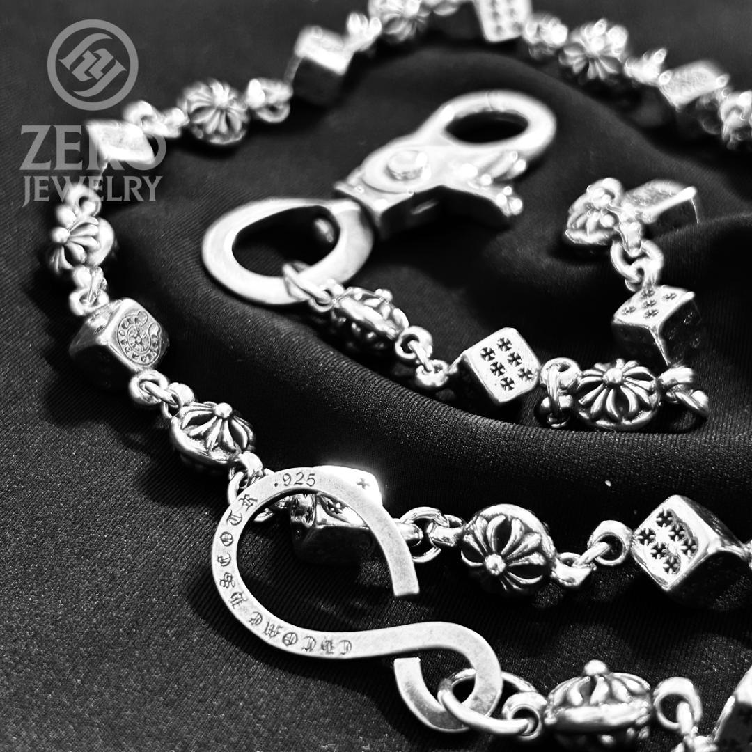 【⭐️週末価格✳︎即日発送✳︎925】66cmクロスボール＆ダイス ウォレット