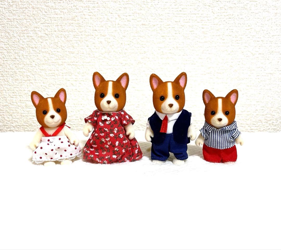 シルバニアファミリー⭐️コーギー　オープンハンド　海外版　Flair