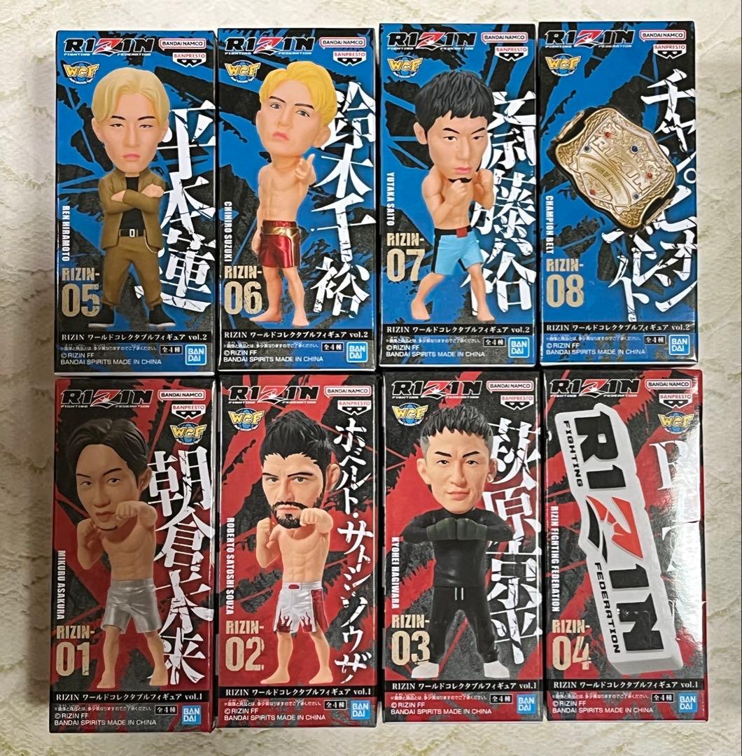 RIZIN ワールドコレクタブルフィギュア vol.1全4種 vol.2全4種