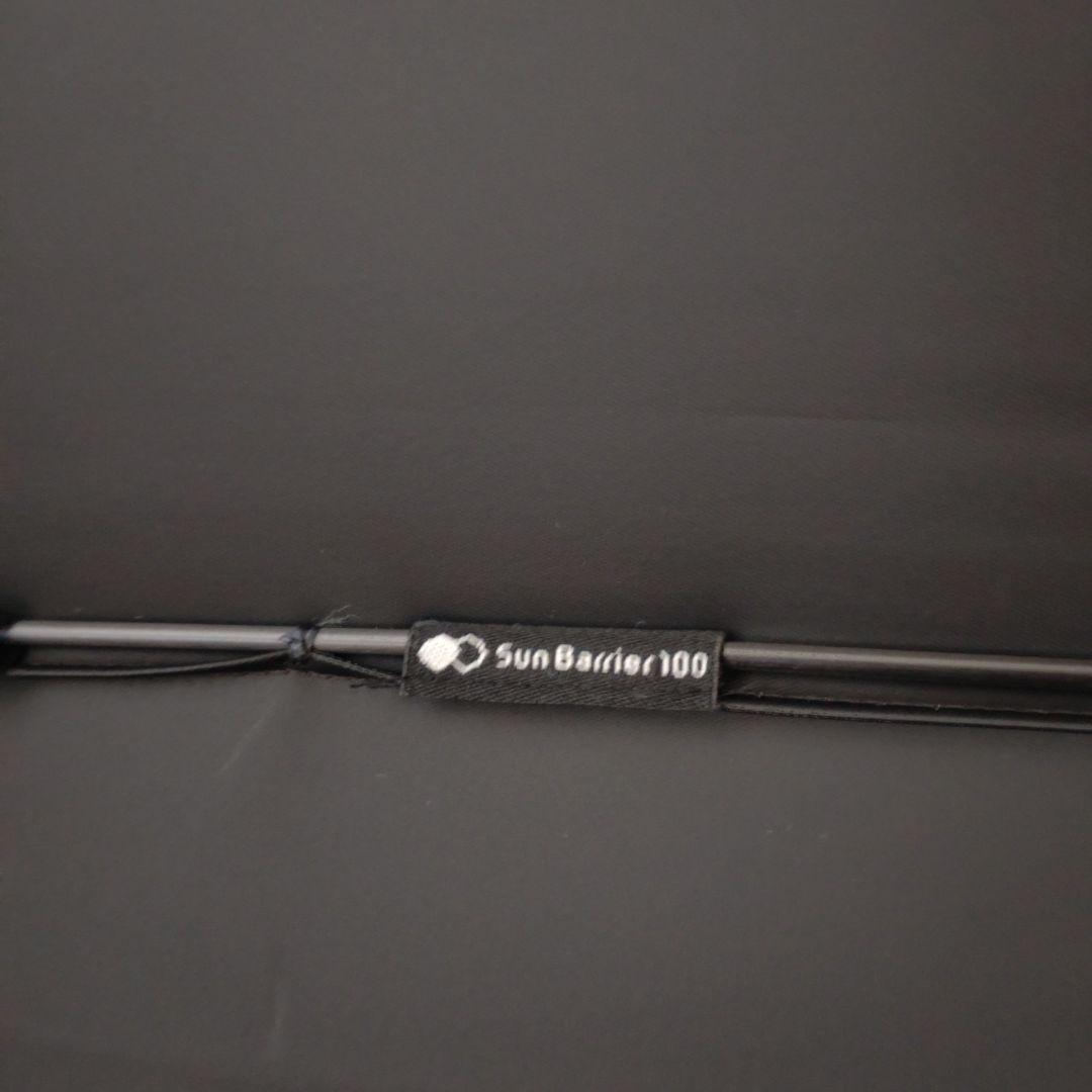 サンバリア100 Sサイズ 長傘 日傘 リーフ柄グリーン 廃番 日本製