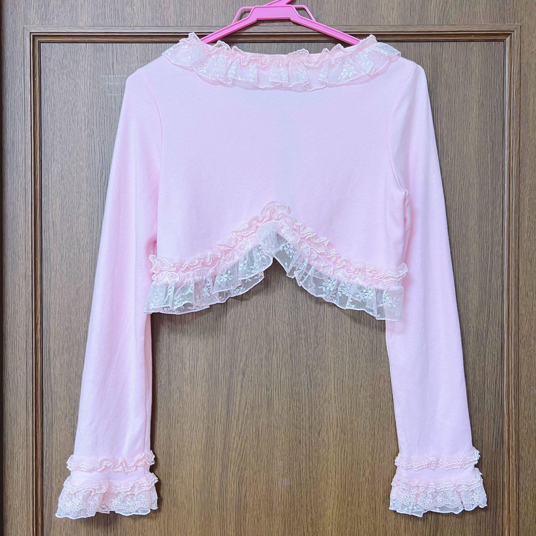 Angelic Pretty ボレロ　カーディガン　レース　リボン　ピンク