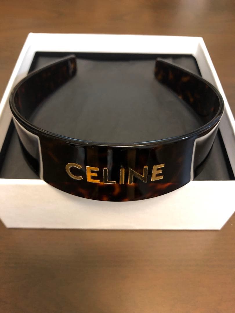 CELINE ヘアバンド　カチューシャ　ブラウン