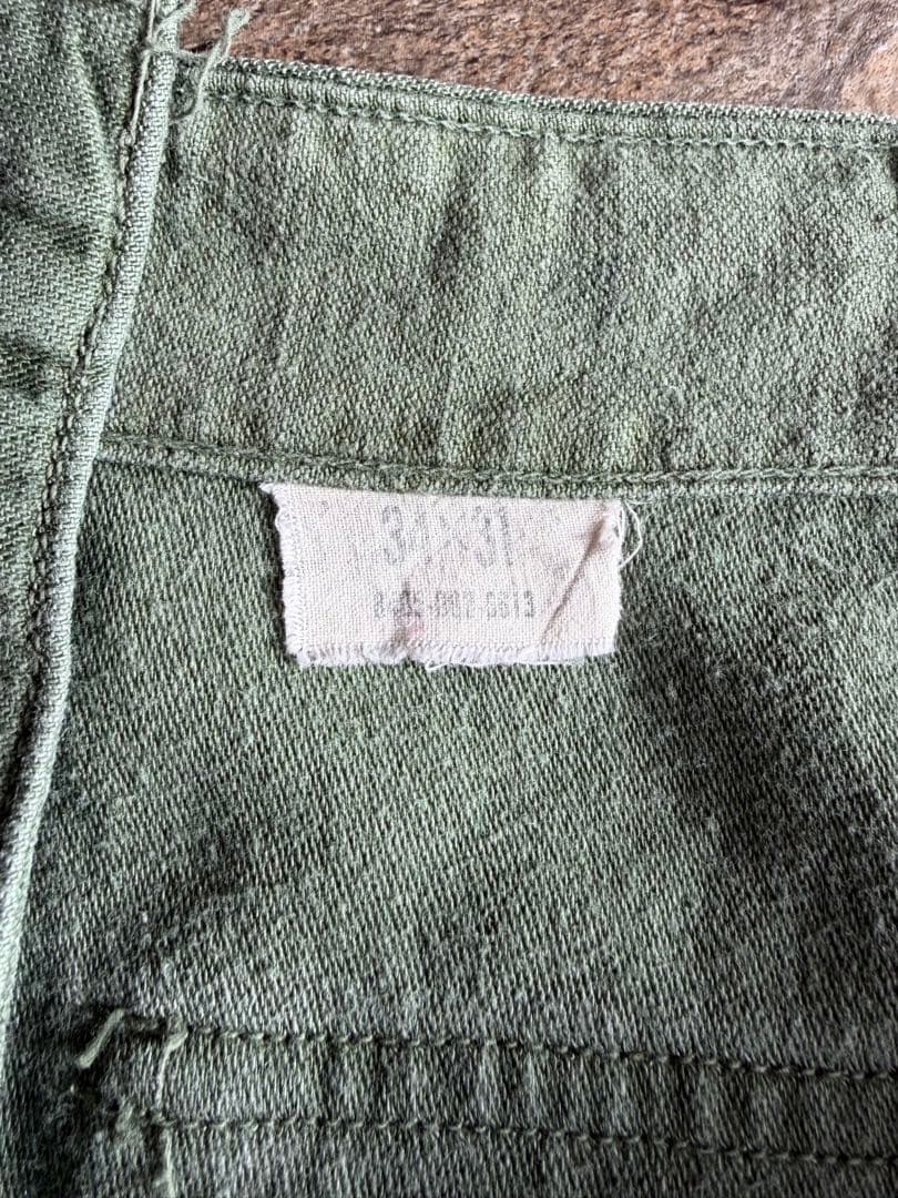 60s 後期 US ARMY ベイカーパンツ 実寸W34L29 ミリタリーパンツ