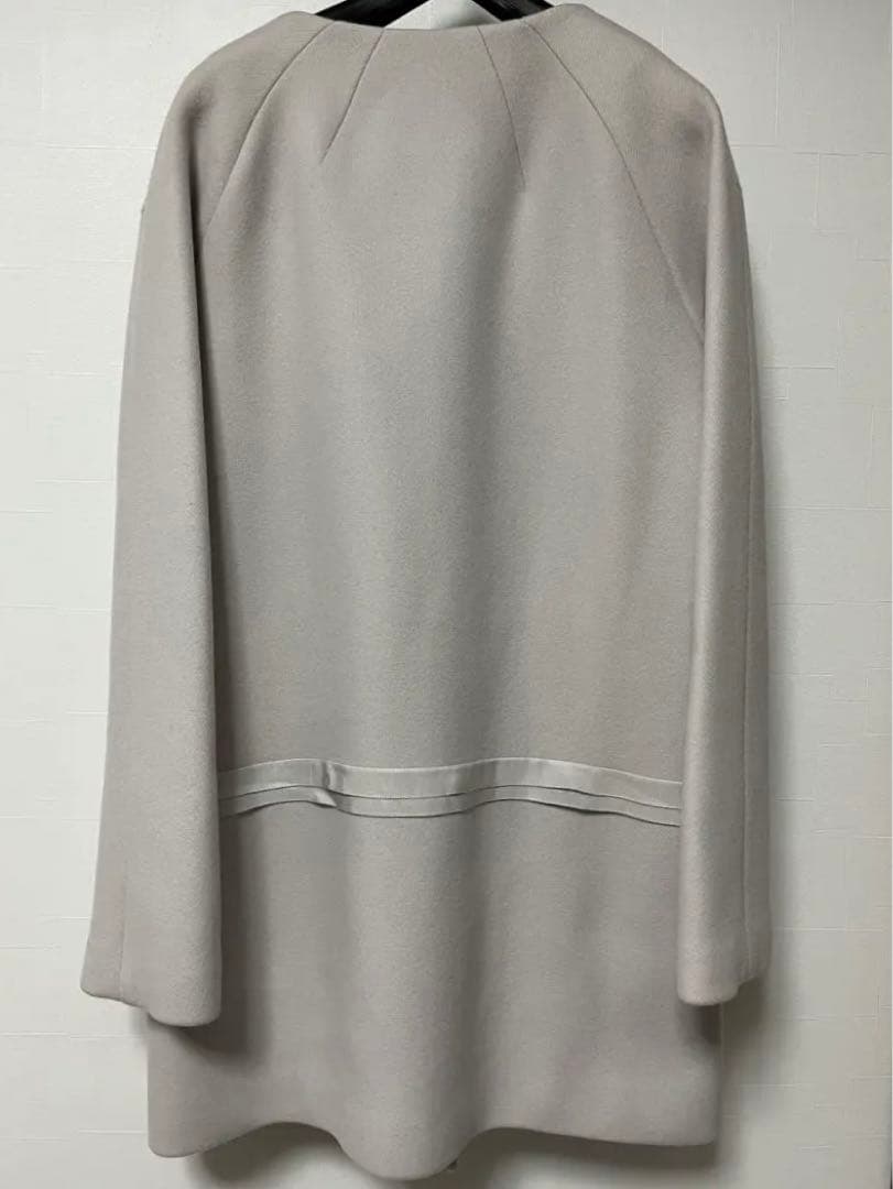 ランバンオンブルー ノーカラー ファーコート