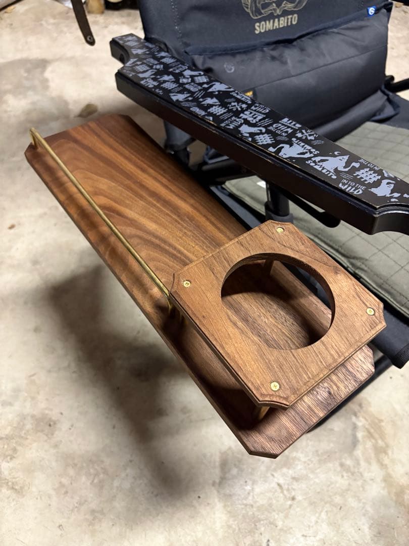 美品　baccharis AS2OVローバーチェア用サイドテーブル　右側用