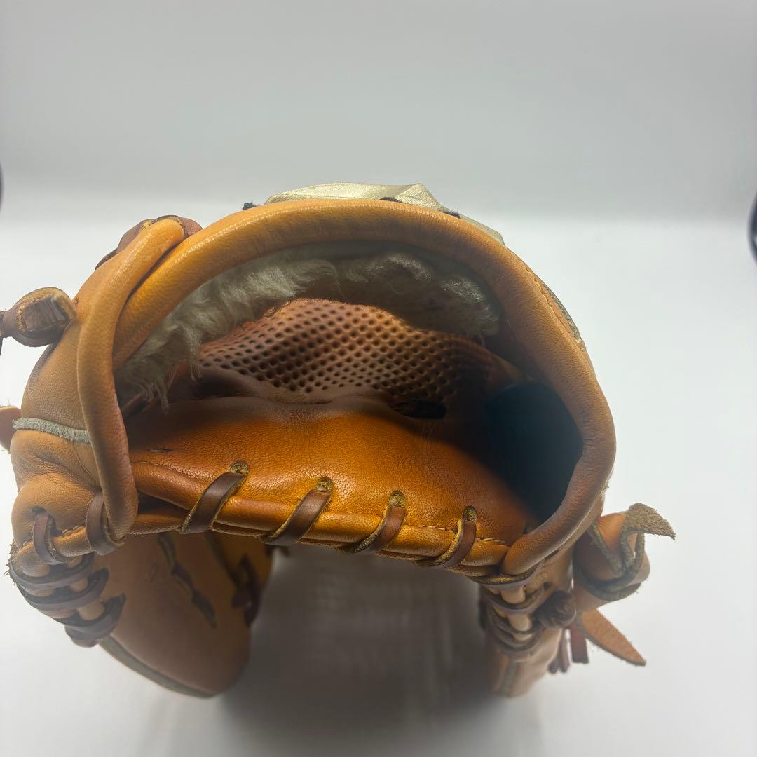 ミズノ　グローバルエリート　一般軟式　外野用　グラブ　袋付き