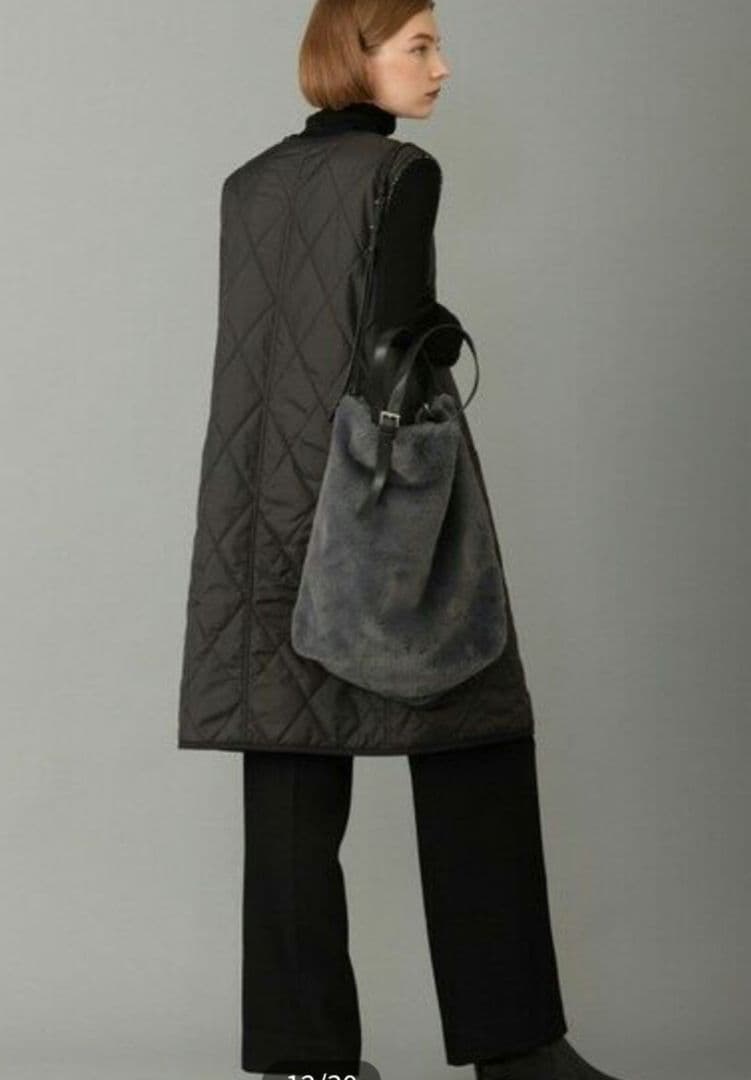 完売品　2023aw icb パディングツイードベスト リバーシブル