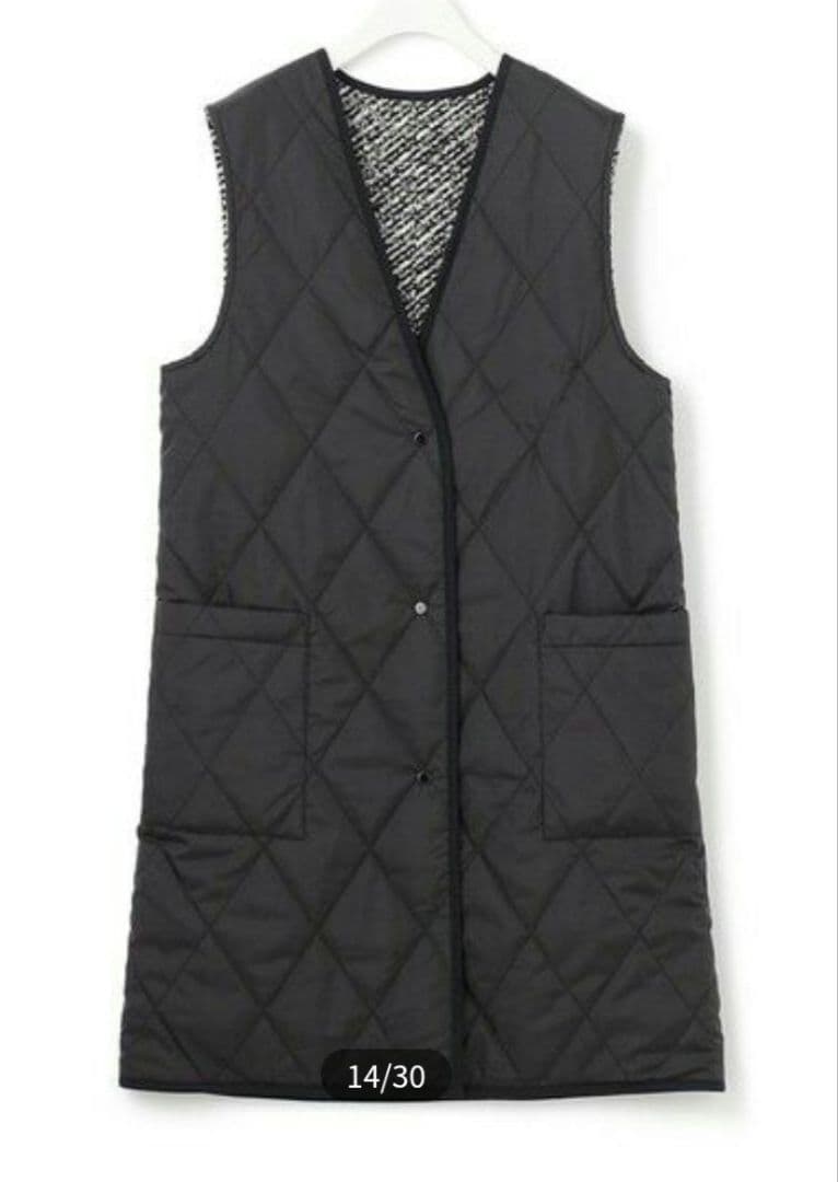 完売品　2023aw icb パディングツイードベスト リバーシブル