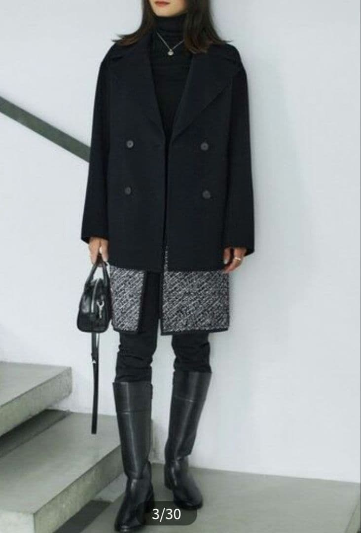 完売品　2023aw icb パディングツイードベスト リバーシブル