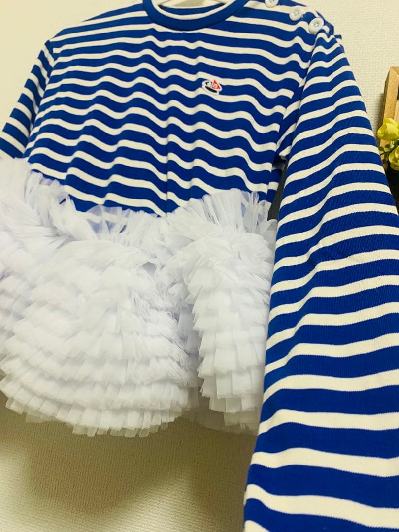 トップス Bibiy FRANCINE TULLE TOP BLUE