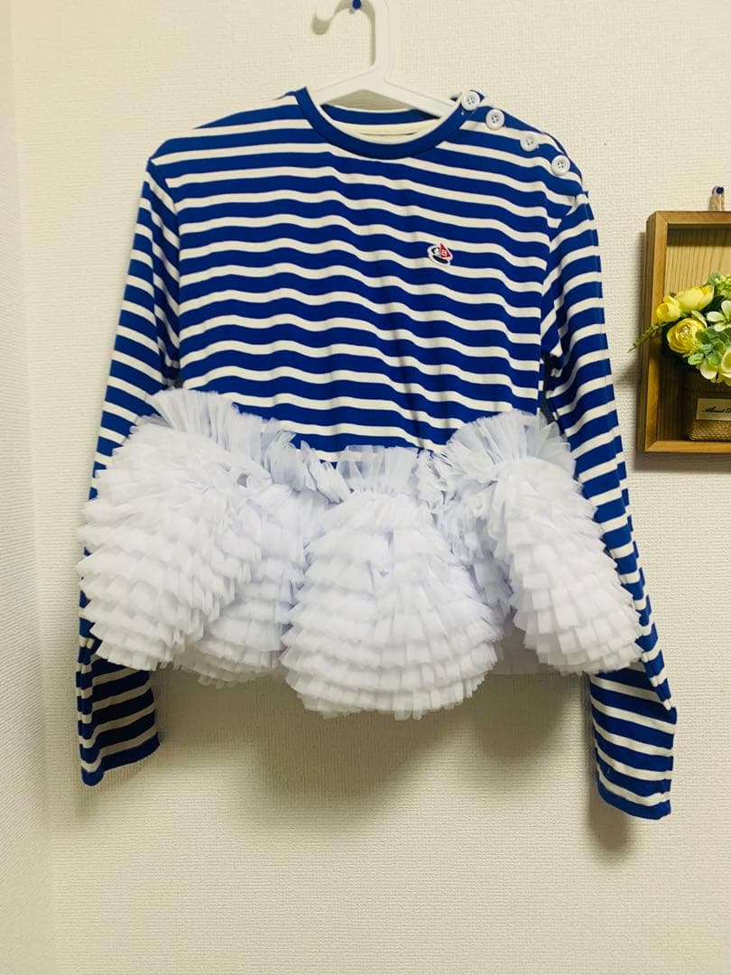 トップス Bibiy FRANCINE TULLE TOP BLUE