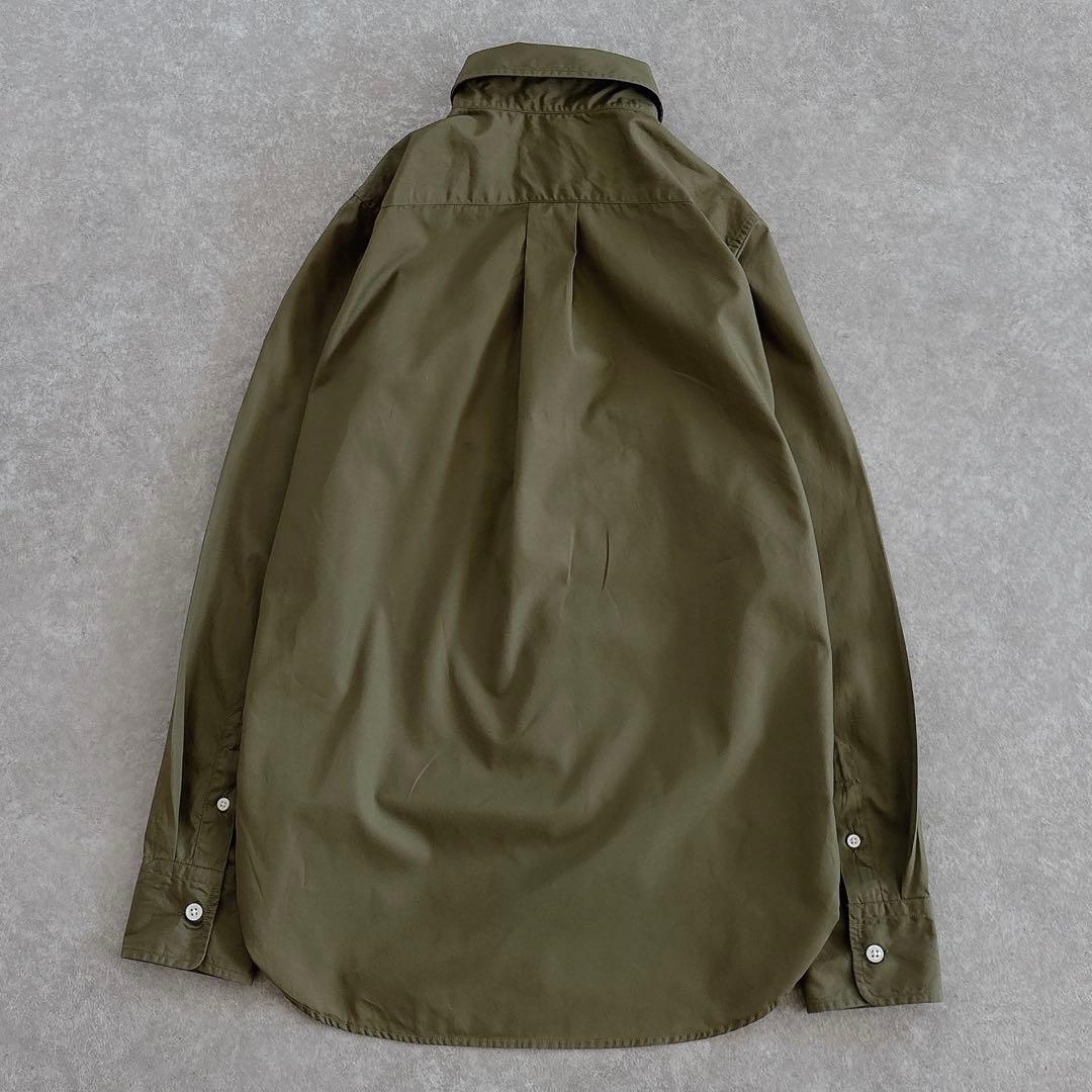 美品 マディソンブルー 蛯原友里さん着用 コットンマダムシャツ カーキ B刺繍