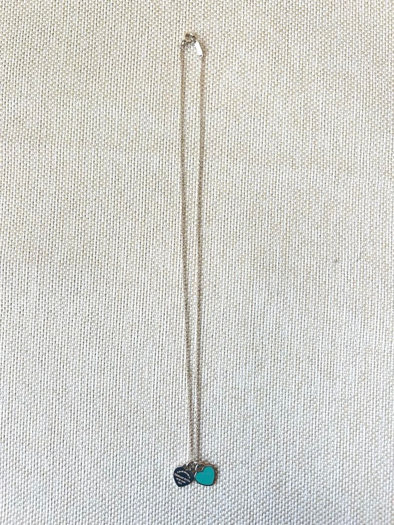 【美品】Tiffany &Co.ハートチャームネックレス