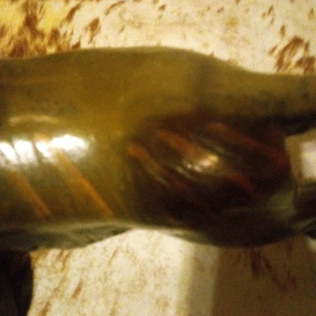 鉄ブロンズライオンの彫刻 約55cm