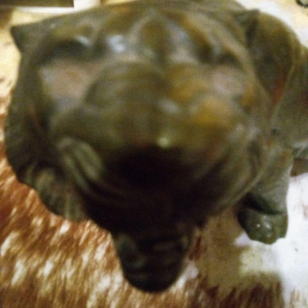 鉄ブロンズライオンの彫刻 約55cm