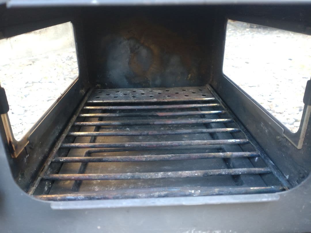 VASTLAND 薪ストーブ クッキングストーブ 耐熱ブラック塗装 3面ガラス窓