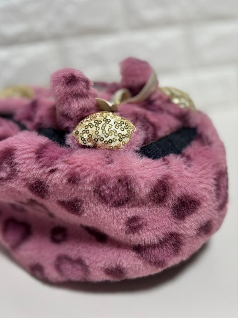 そ*2様 コヤンイサムチョン　ハンドメイド　ファーミニバッグ　ヒョウ柄　クラウデ