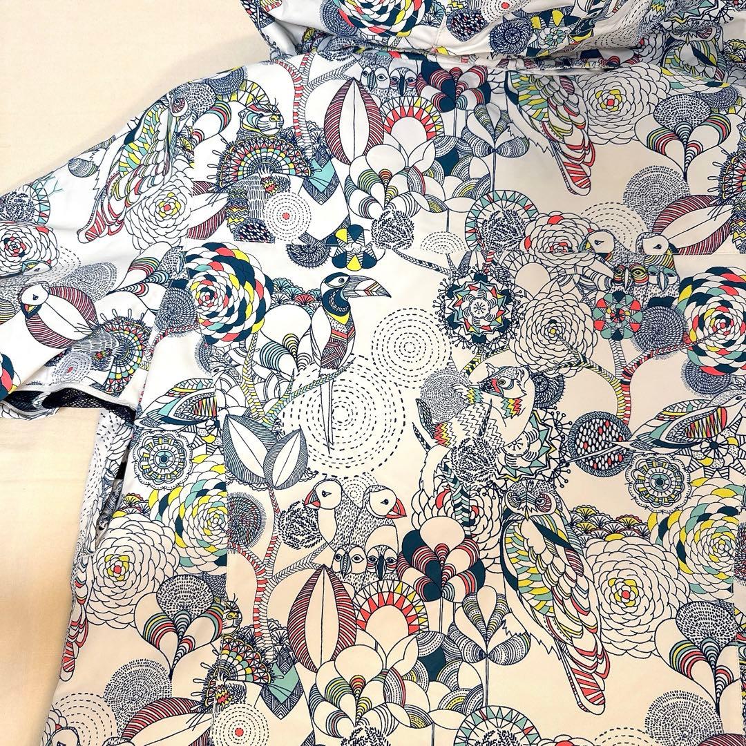 ROXY スノーボードジャケット 花柄 鳥柄 Lサイズ