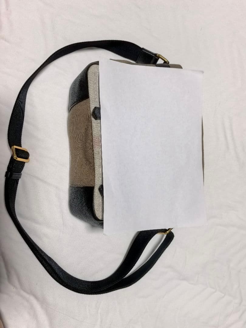 Burberry チェック柄 ショルダーバッグ キャンバス