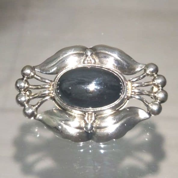 【希少 美品】  30 ヘマタイト ブローチ SV925