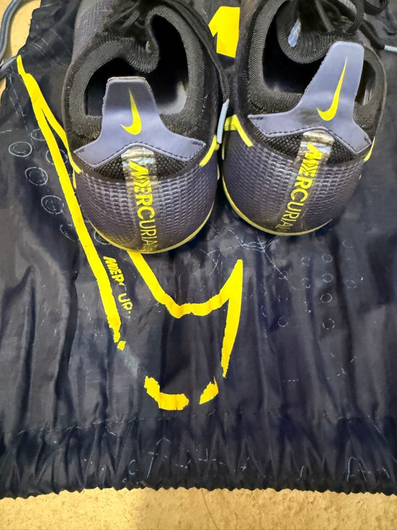 Nike Mercurial サッカーシューズ ネイビー/イエロー