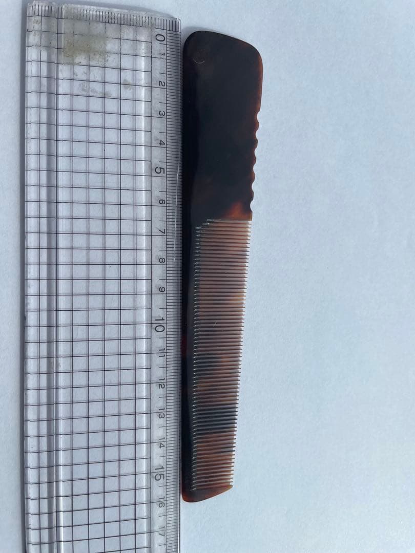 鼈甲櫛　理容　本鼈甲18目仕上げ櫛