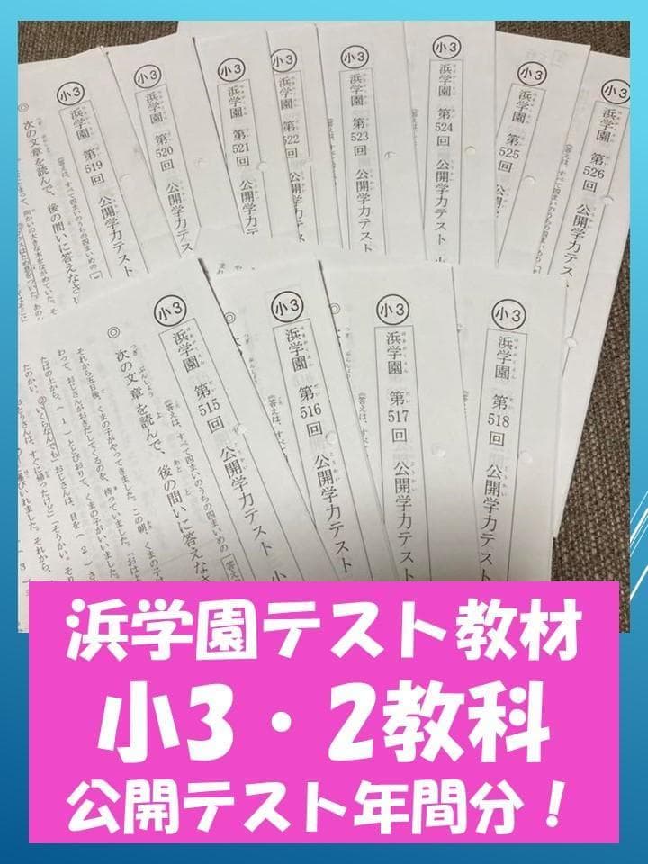 no22508103_【浜学園】小3 2016年度公開テスト/年間分　レア品！